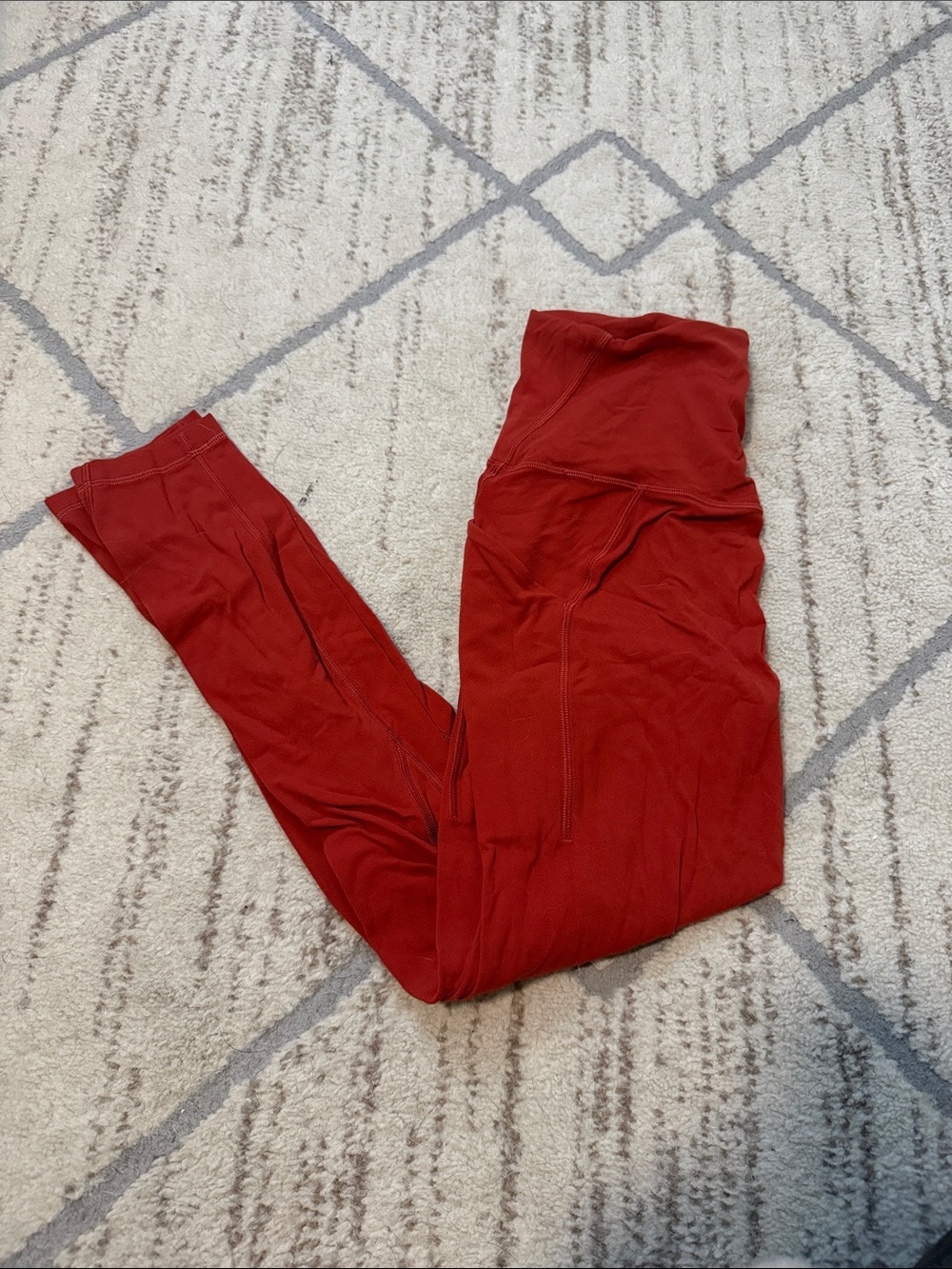 lululemon athletica Red High-Rise Leggings